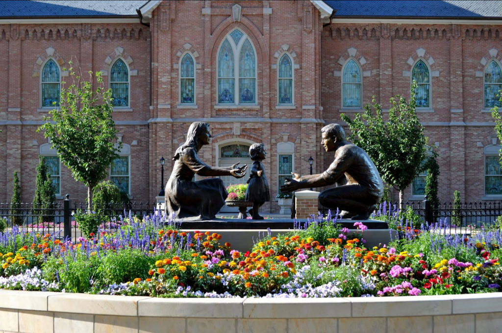 Provo Tabernacle | Statue of Parents & Child | Scott B. Froerer | Fathering Leadership