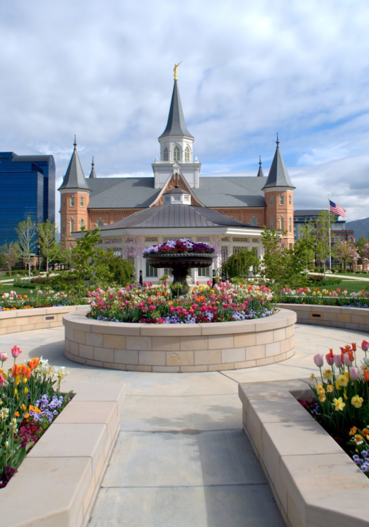 Provo Temple | Tulips in Spring | Fathering Leadership